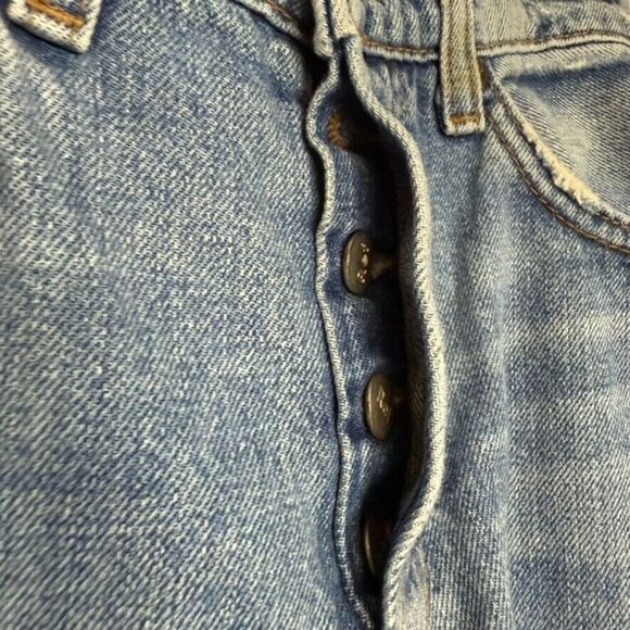 Reformation Jord Kick Flare Jean Women 24 Blue‎ Wash Denim Festive Casual - Picture 8 of 9